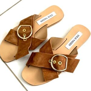 New Steve Madden Flat Suede Shoes Size 8